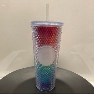 Starbucks 2020 Rainbow 24 Oz Studded Cold Cup Tumbler